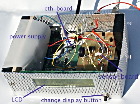 [weather station circuit with LCD]