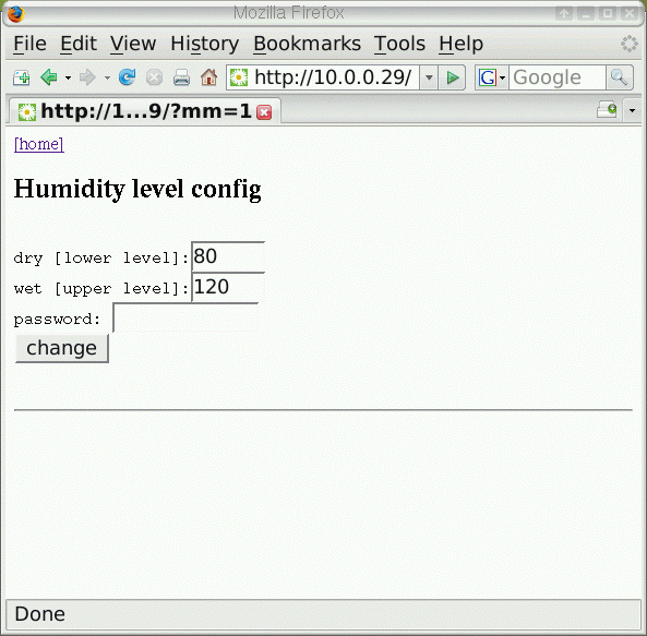 humidity level adjustment