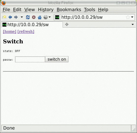 manually changing the output