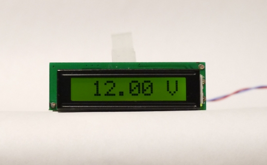 [the configurable DVM module showing 12V]