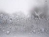 ice crystals on window