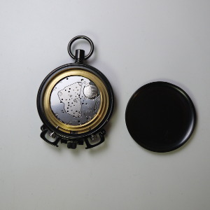 Molnija A4C-1 (AChS-1, АЧС-1) pocket watch, back